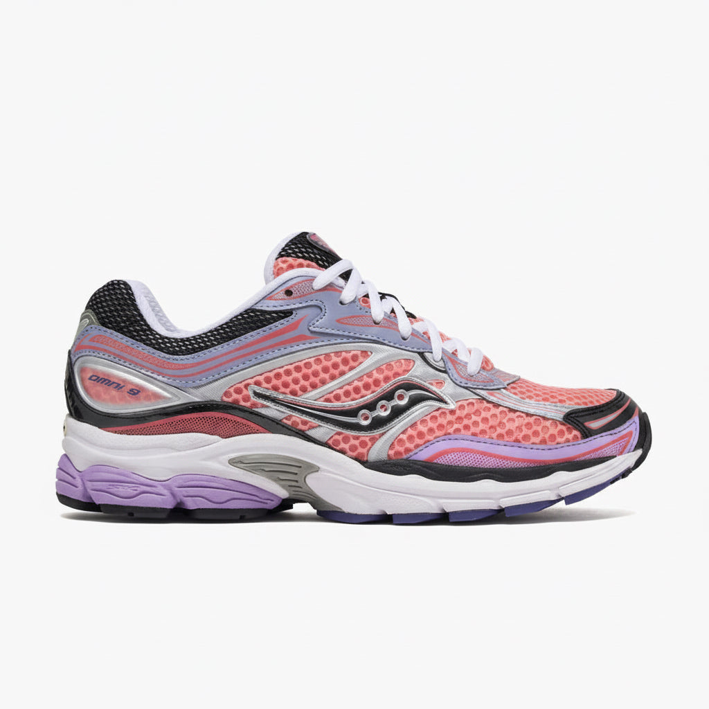 saucony progrid omni 9 pink/purple - unisexe
