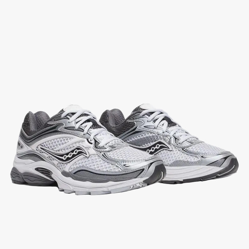 saucony progrid omni 9 microchip gris - unisexe