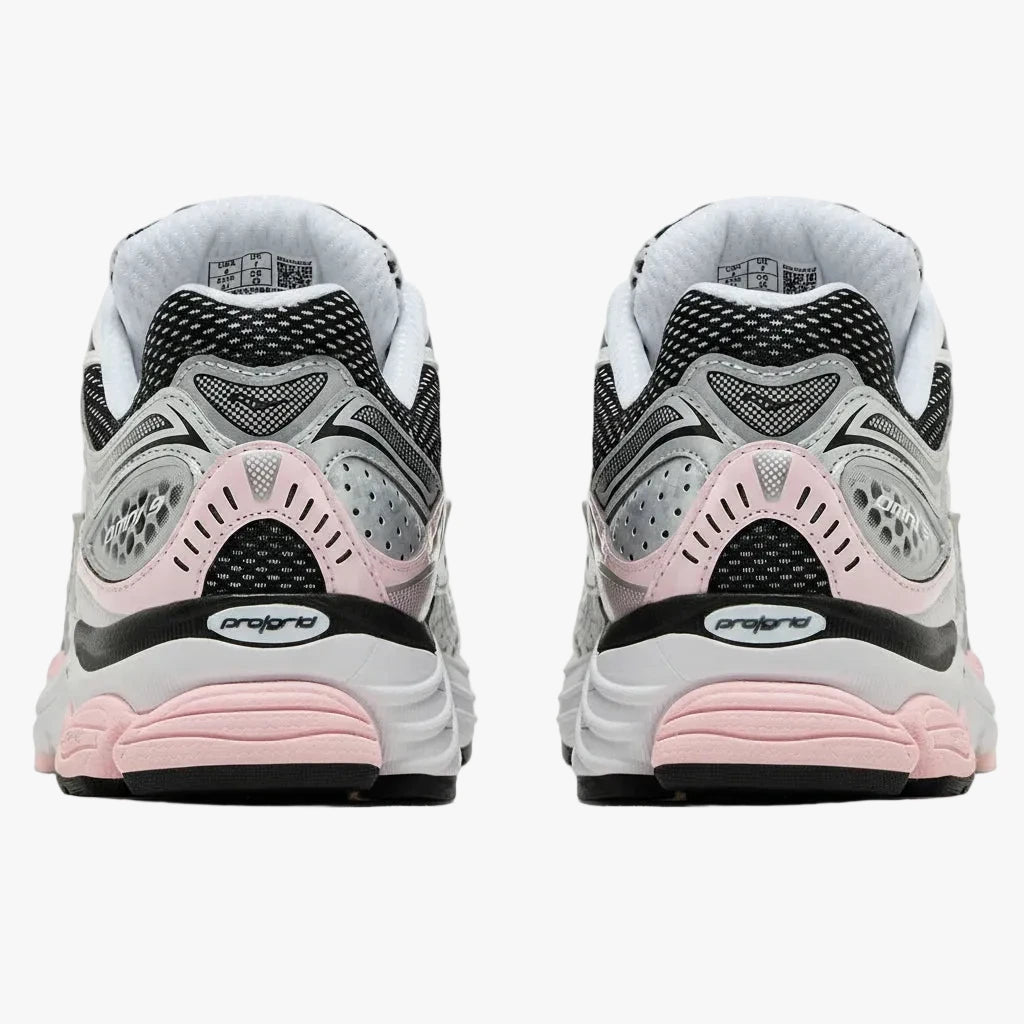 saucony progrid omni 9 silver pink - unisexe